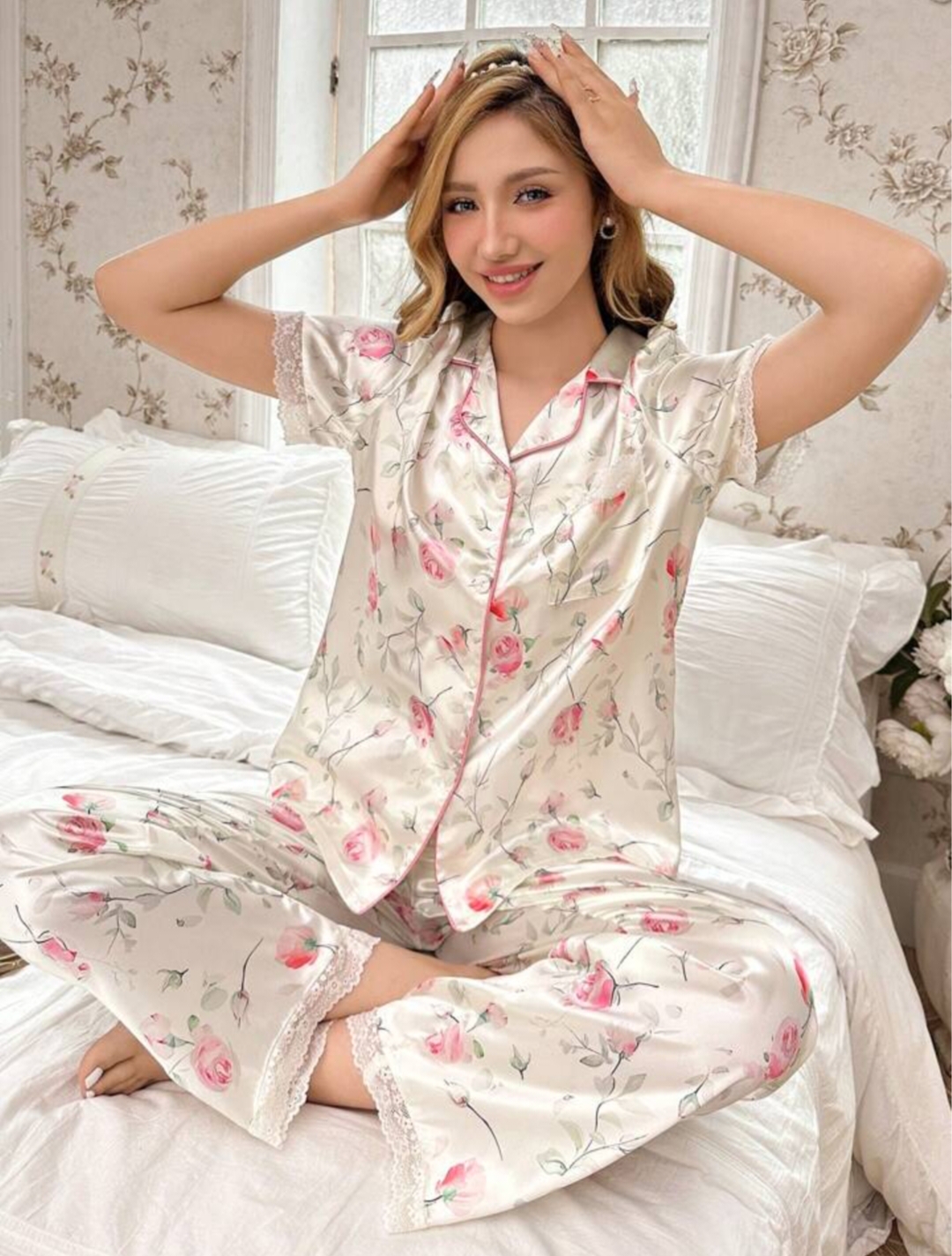 Women's Satin Nightwear Suit