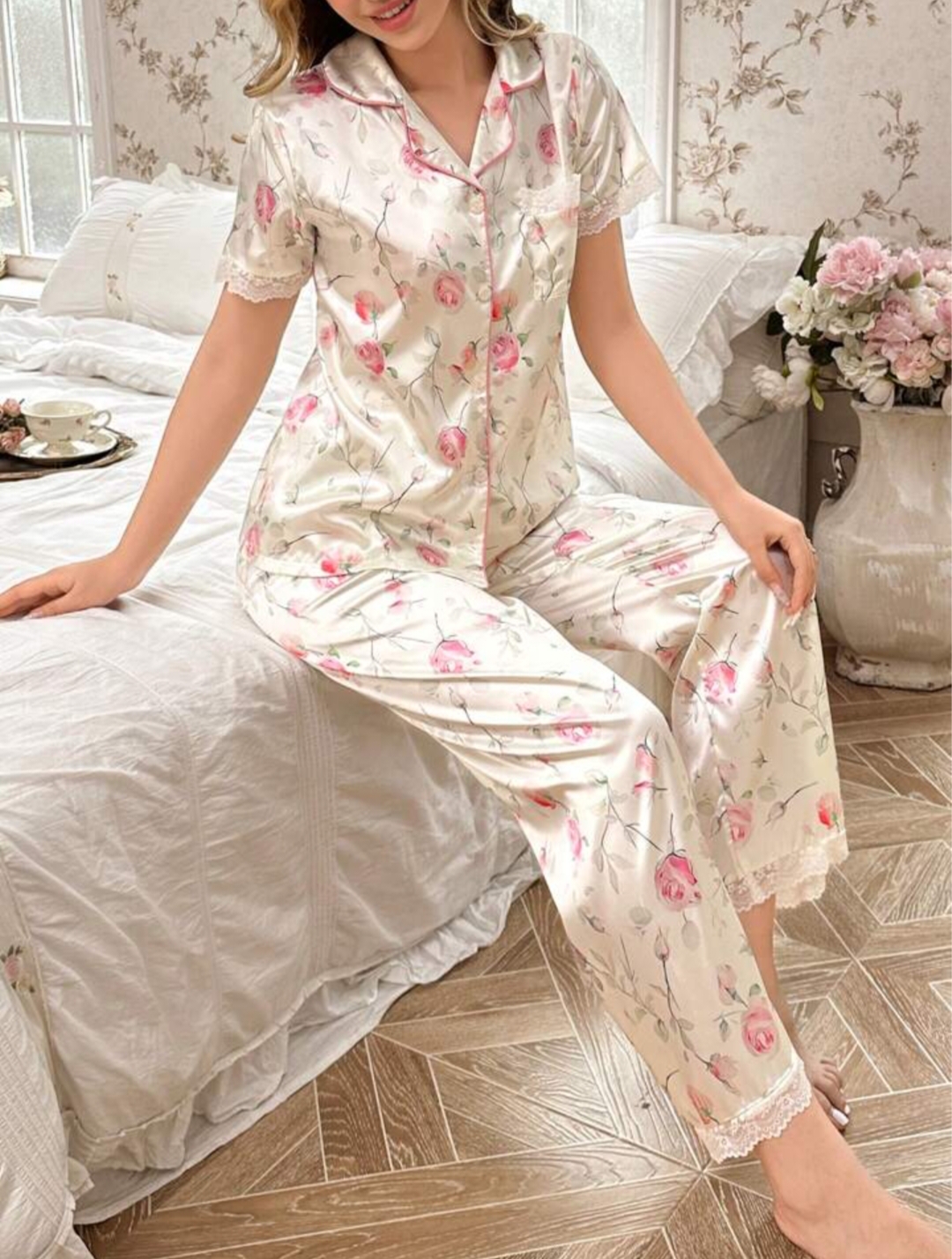 Women's Satin Nightwear Suit