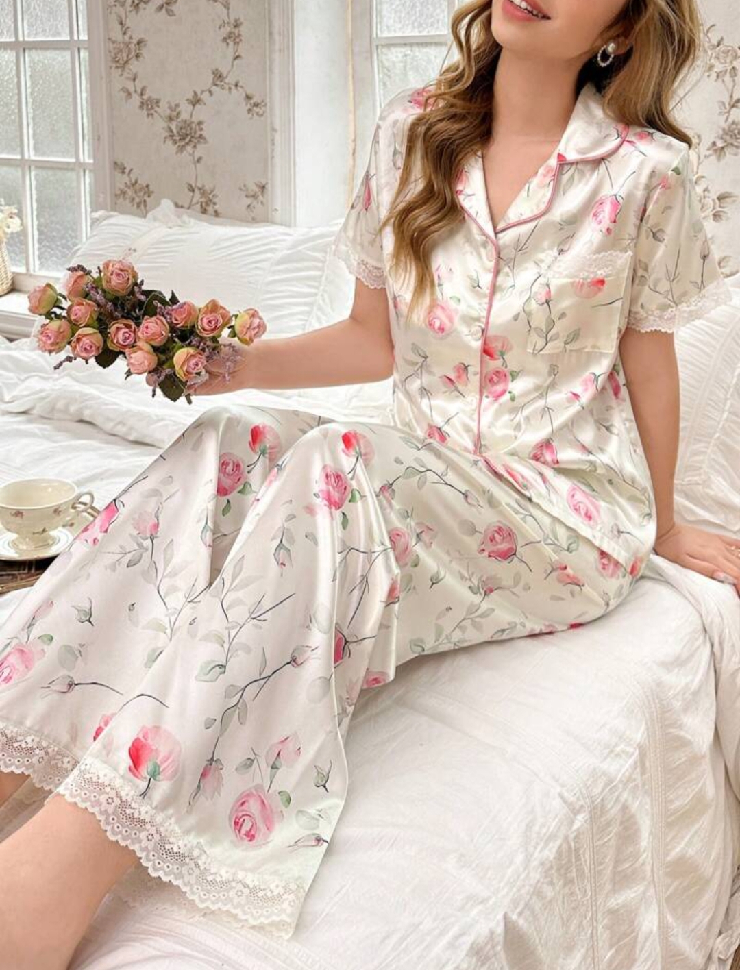 Women's Satin Nightwear Suit