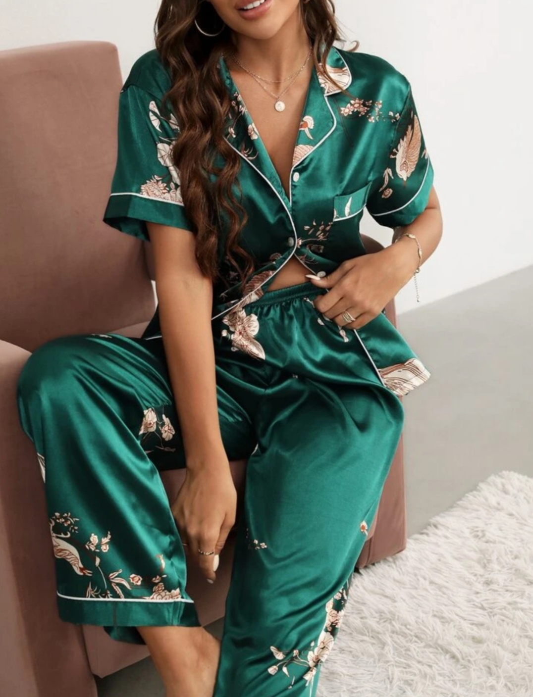 Luxury Satin Night Suit For Women