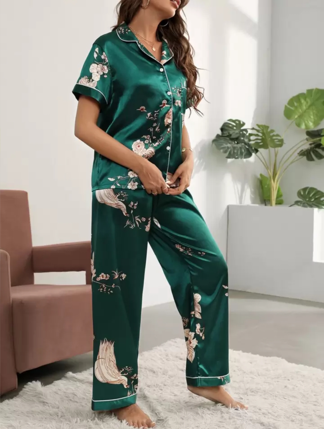 Luxury Satin Night Suit For Women