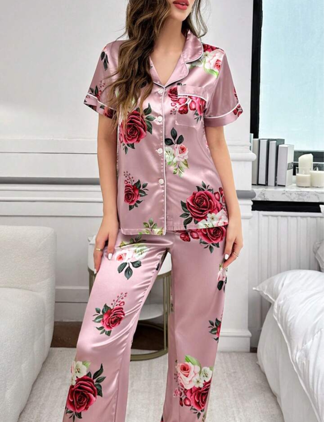 Women's Satin Night Suit