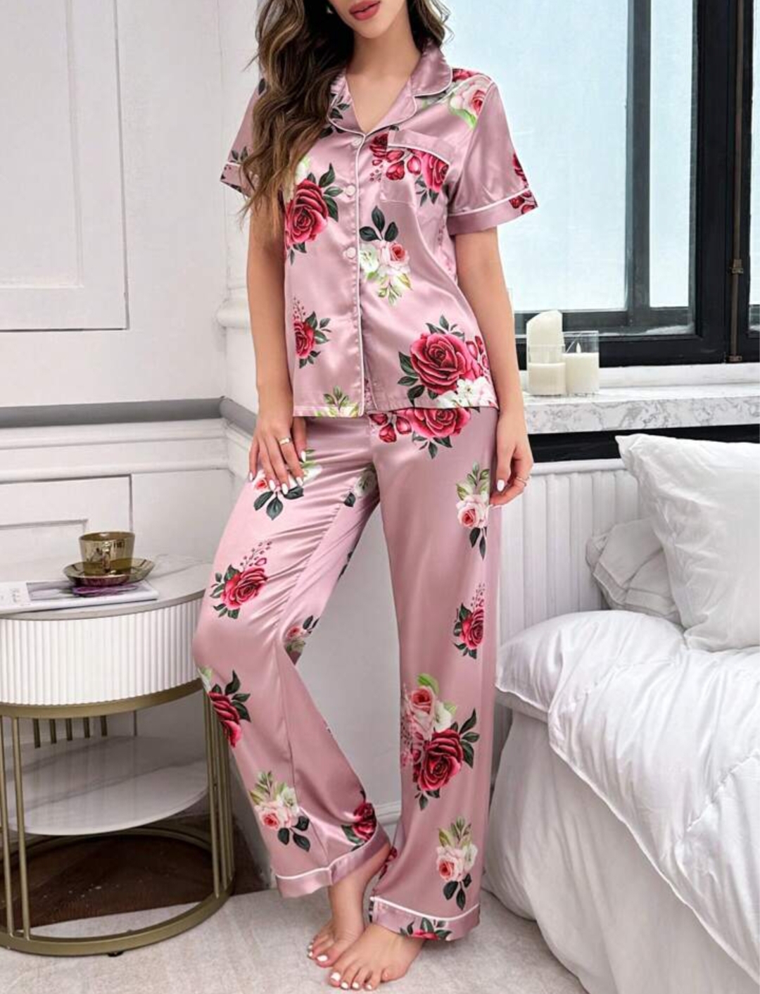Women's Satin Night Suit