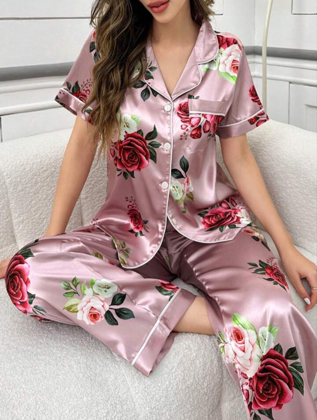 Women's Satin Night Suit