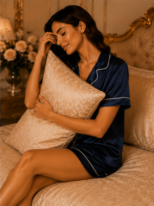 Premium Satin Short Night Suit