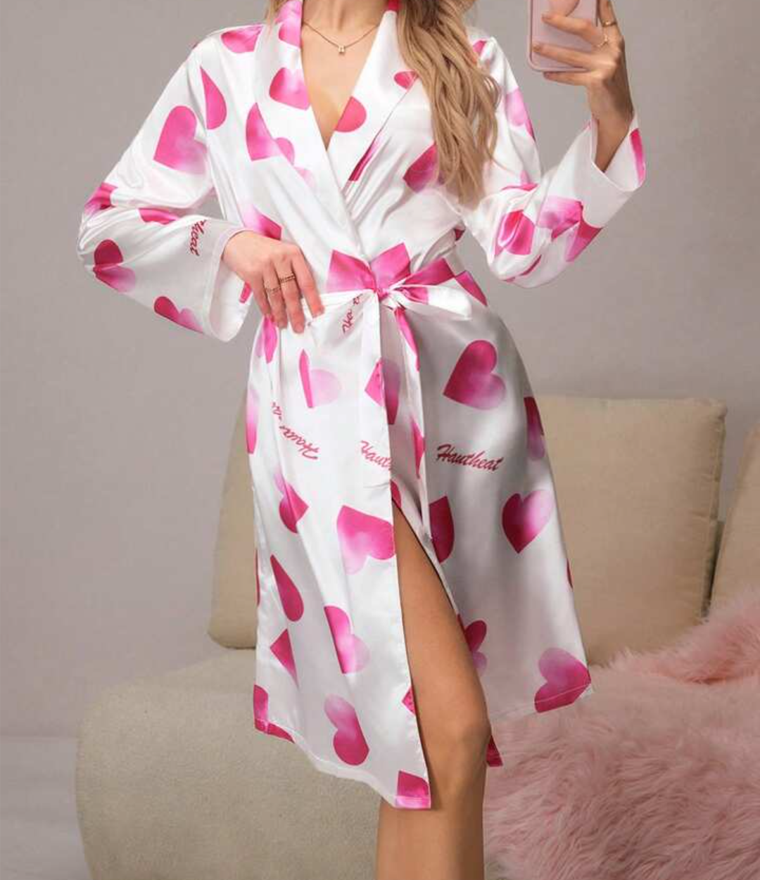 Women's Satin Soft Luxury Nightwear Robe