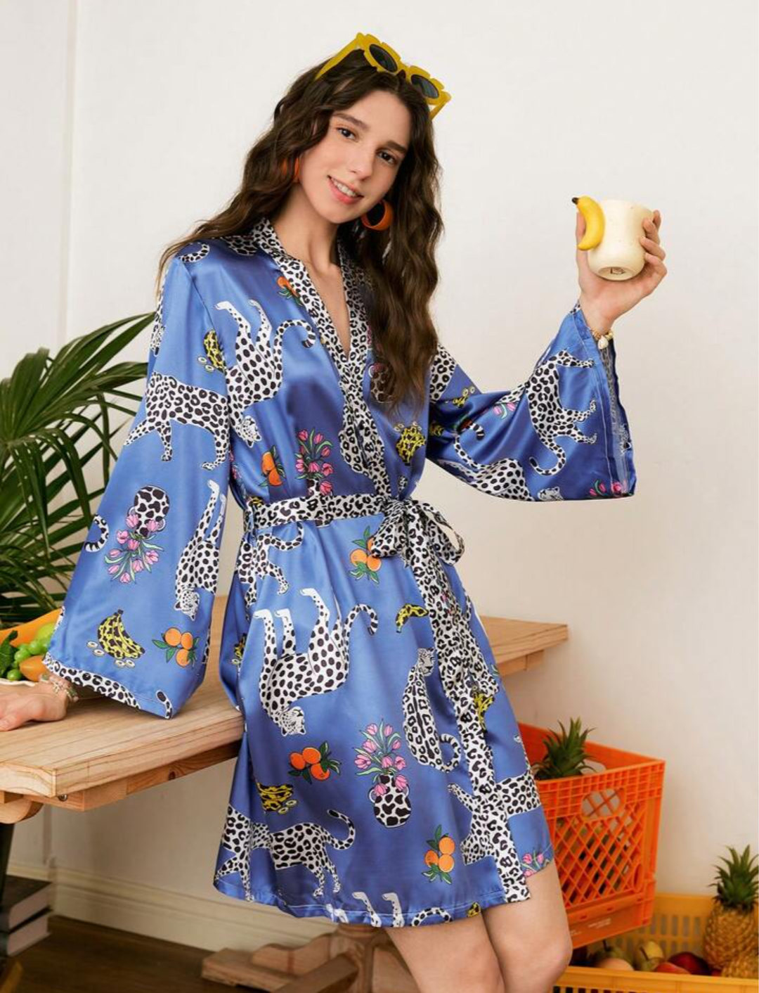 Women's Satin Sleep Robe Set