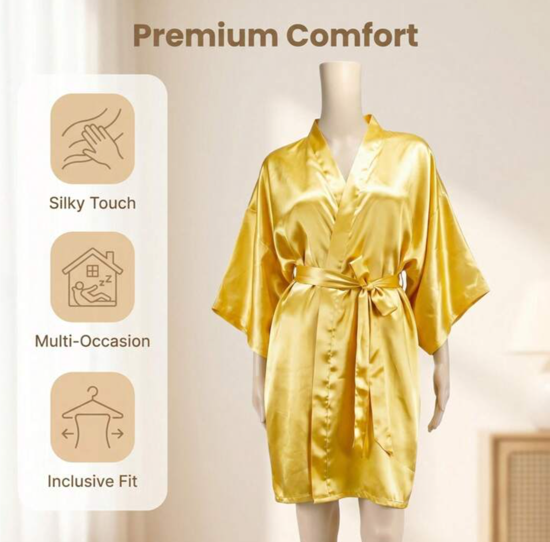 Luxury Satin Sleep Robe for Women