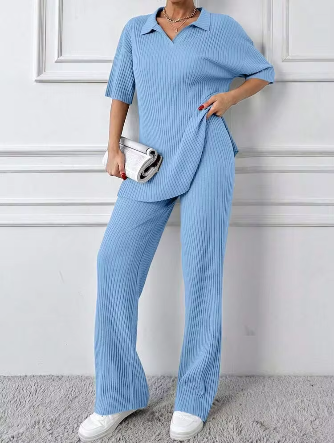 Plain Cotton Co-Ord Set for Women