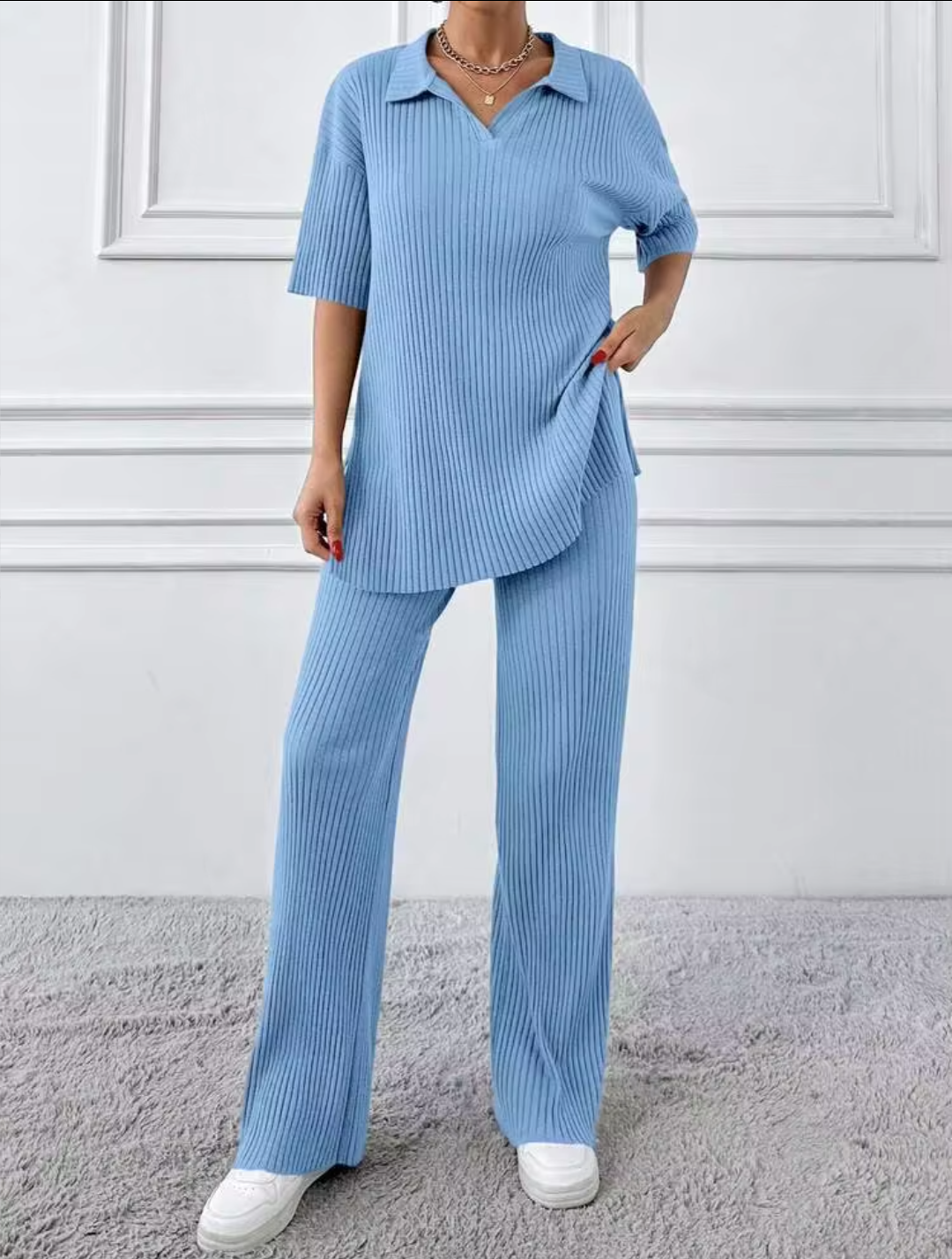 Plain Cotton Co-Ord Set for Women