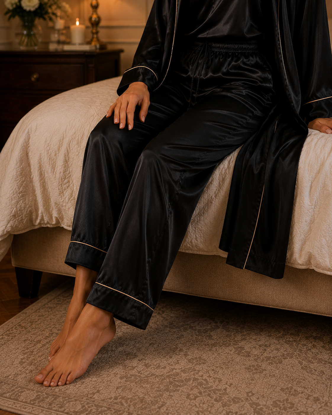 Women's Premium Lounge Sets - Luxury Satin Wears