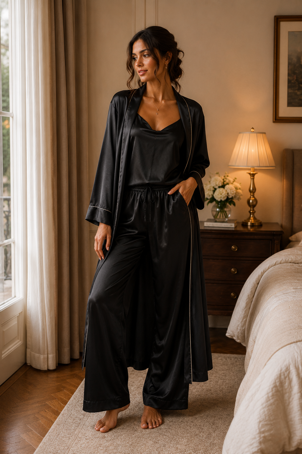 Women's Premium Lounge Sets - Luxury Satin Wears