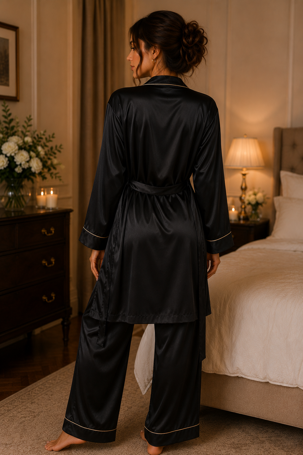 Women's Premium Lounge Sets - Luxury Satin Wears