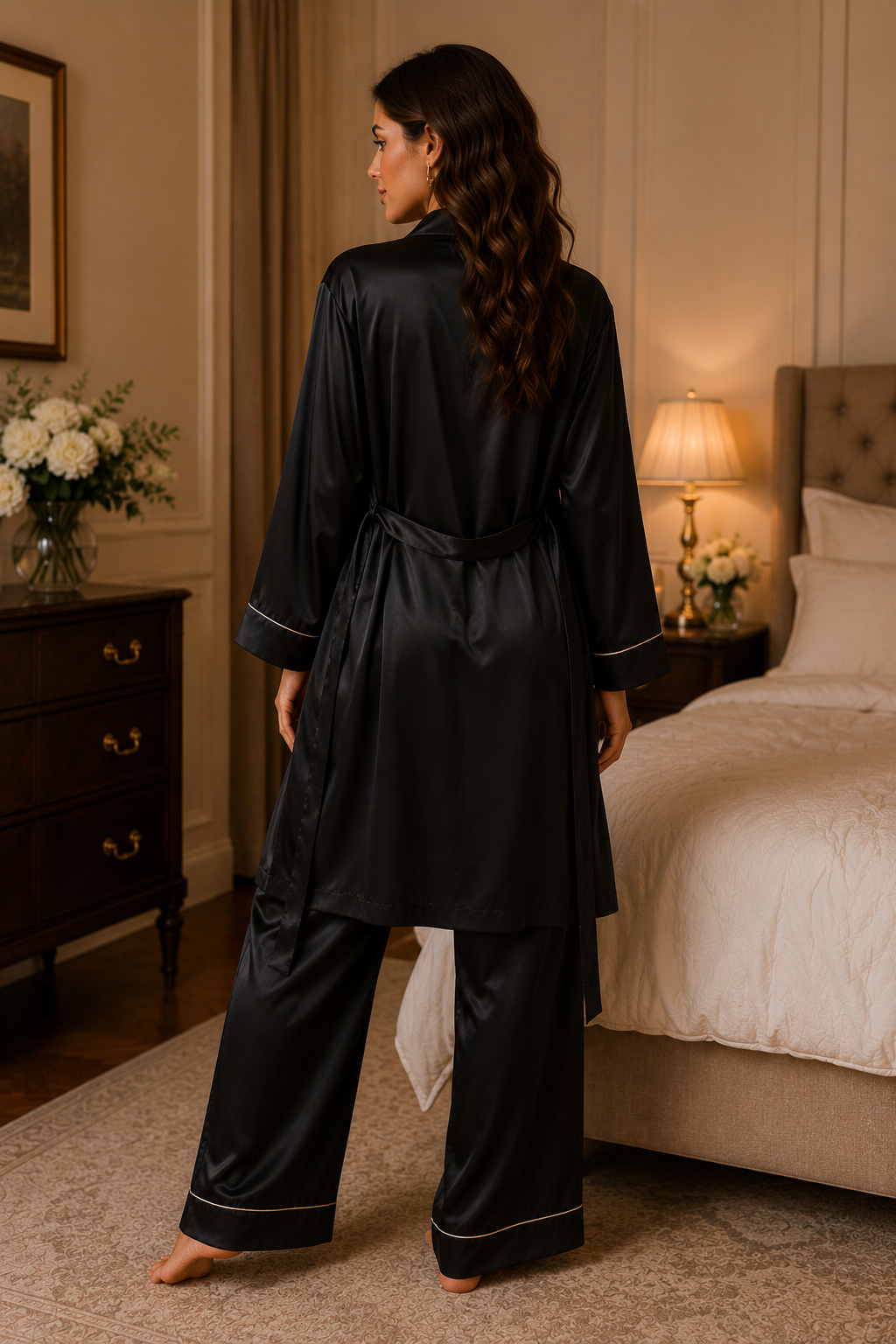 Women's Premium Lounge Sets - Luxury Satin Wears