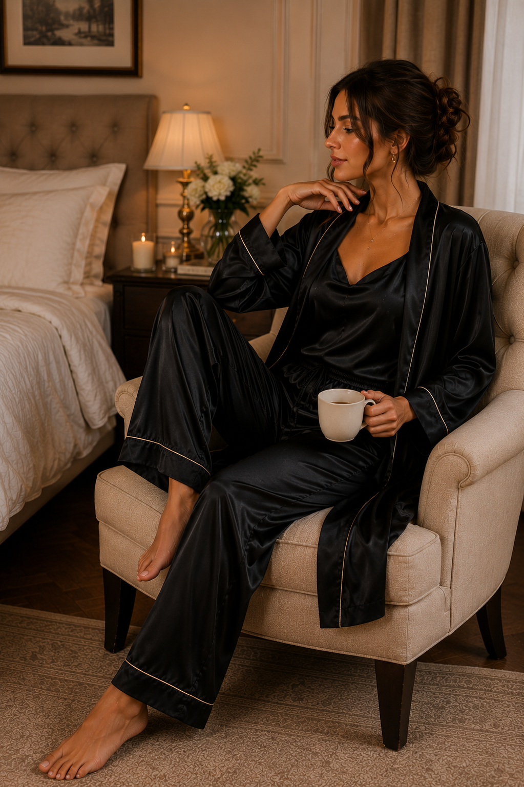 Women's Premium Lounge Sets - Luxury Satin Wears